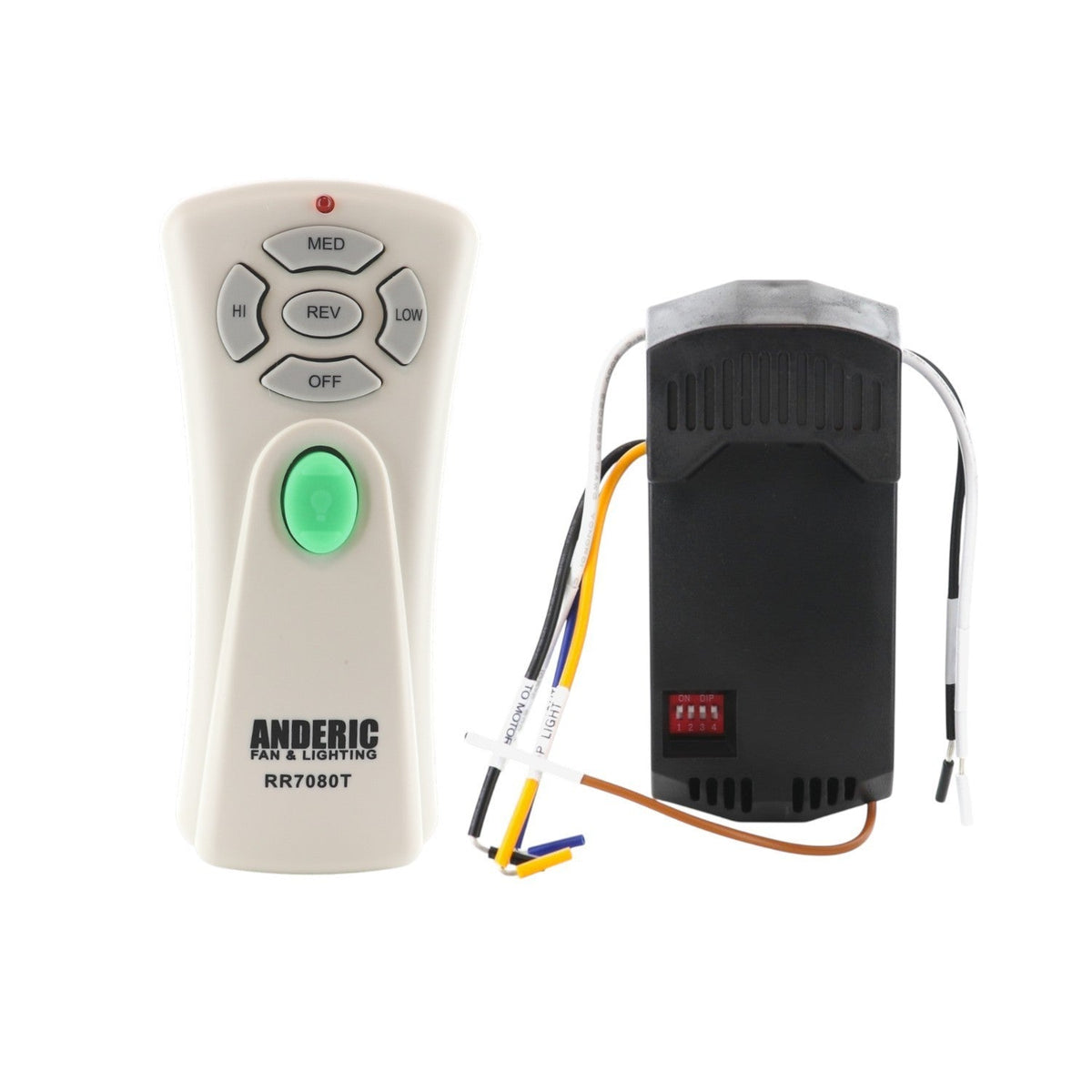 Anderic Substitute for Minka-Aire RC213 Handheld Ceiling Fan Remote Control – CHQ7084T, RC213 [WindwardIIIKit]