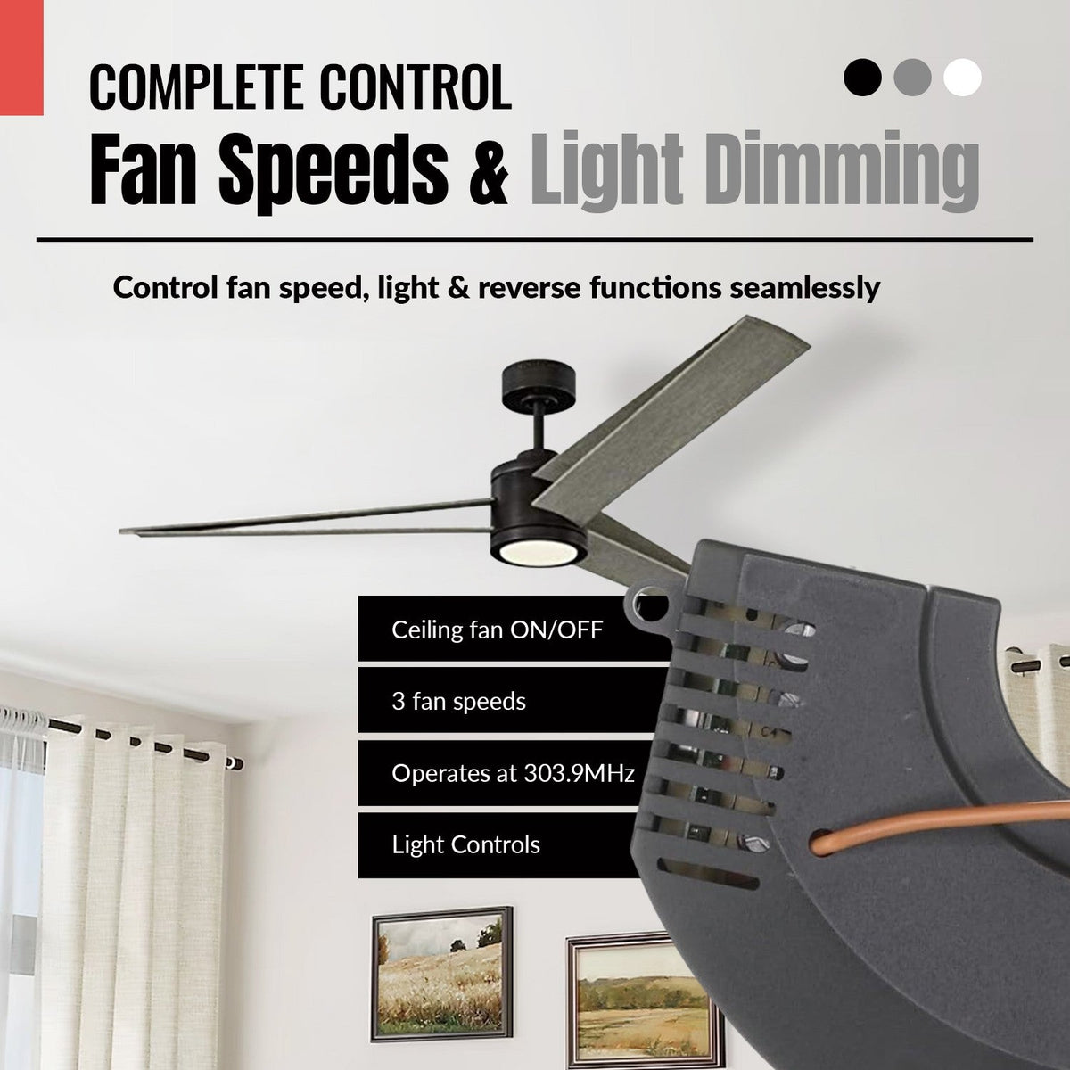 Harbor Breeze KUJCE9603 Ceiling Fan Remote Control