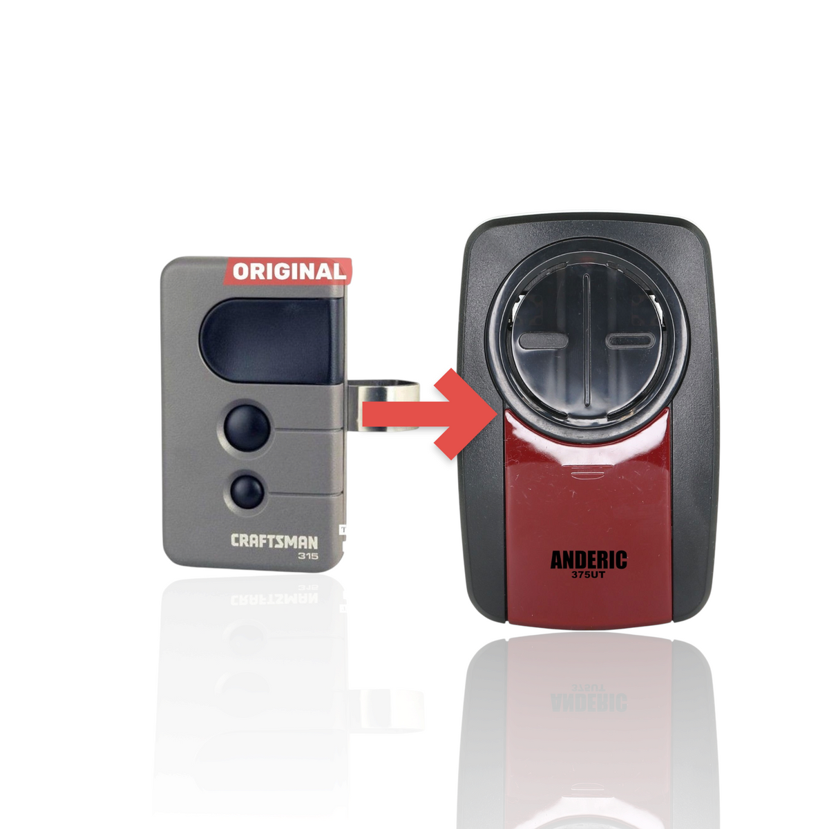 Craftsman 139.18191 3-Button Visor 315 MHz Garage Door Opener Remote Control