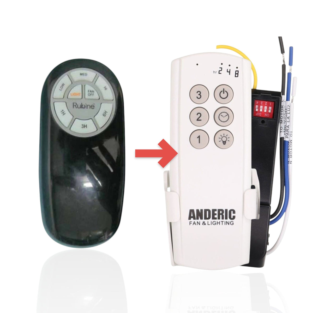 Dan's Originals DL4110T Ceiling Fan Remote Control