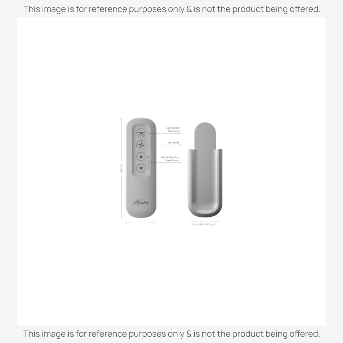 Hunter 99813 IN2TX50 Ceiling Fan Remote Control - KB283-02