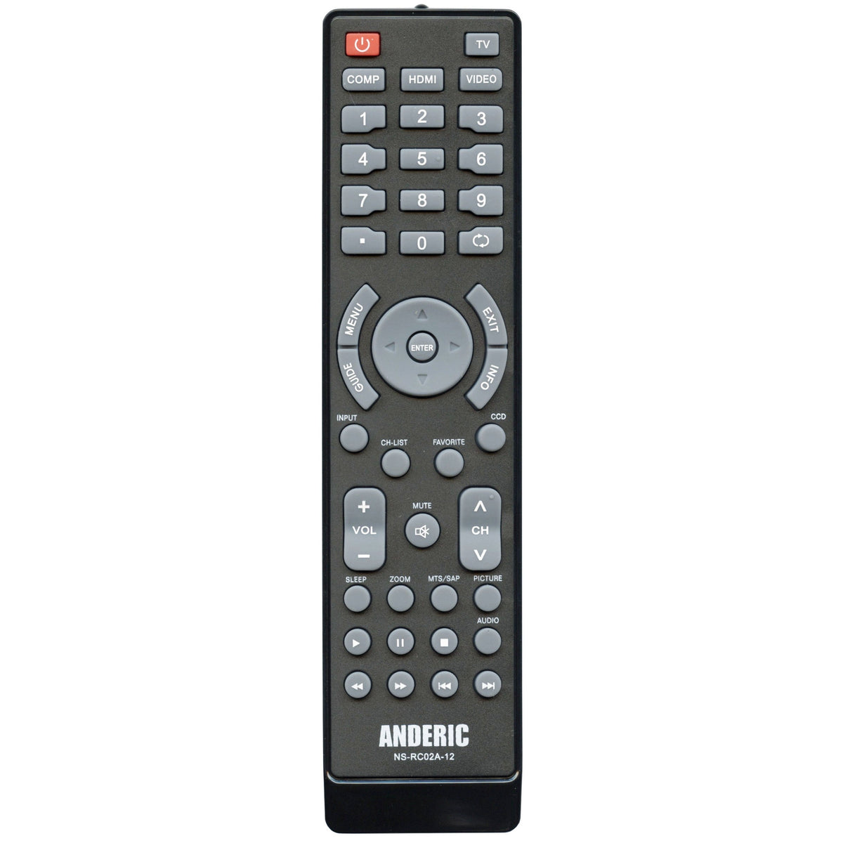 Dynex EN31203B IR TV Remote Control - 1100017