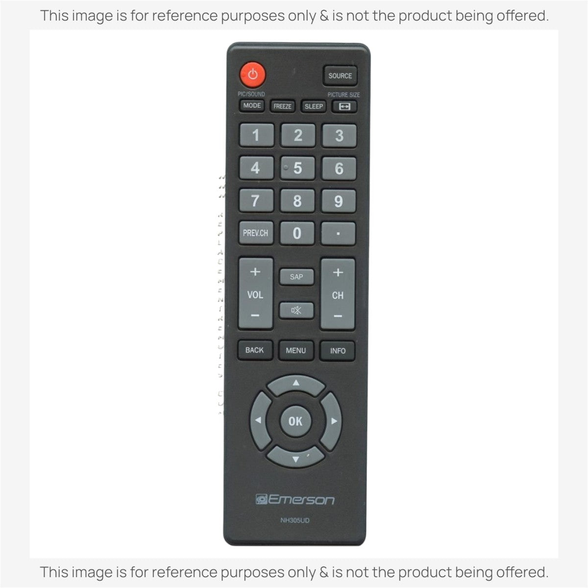 Emerson NH305UD TV Remote Control | IR HDTV Remote - NH305UD