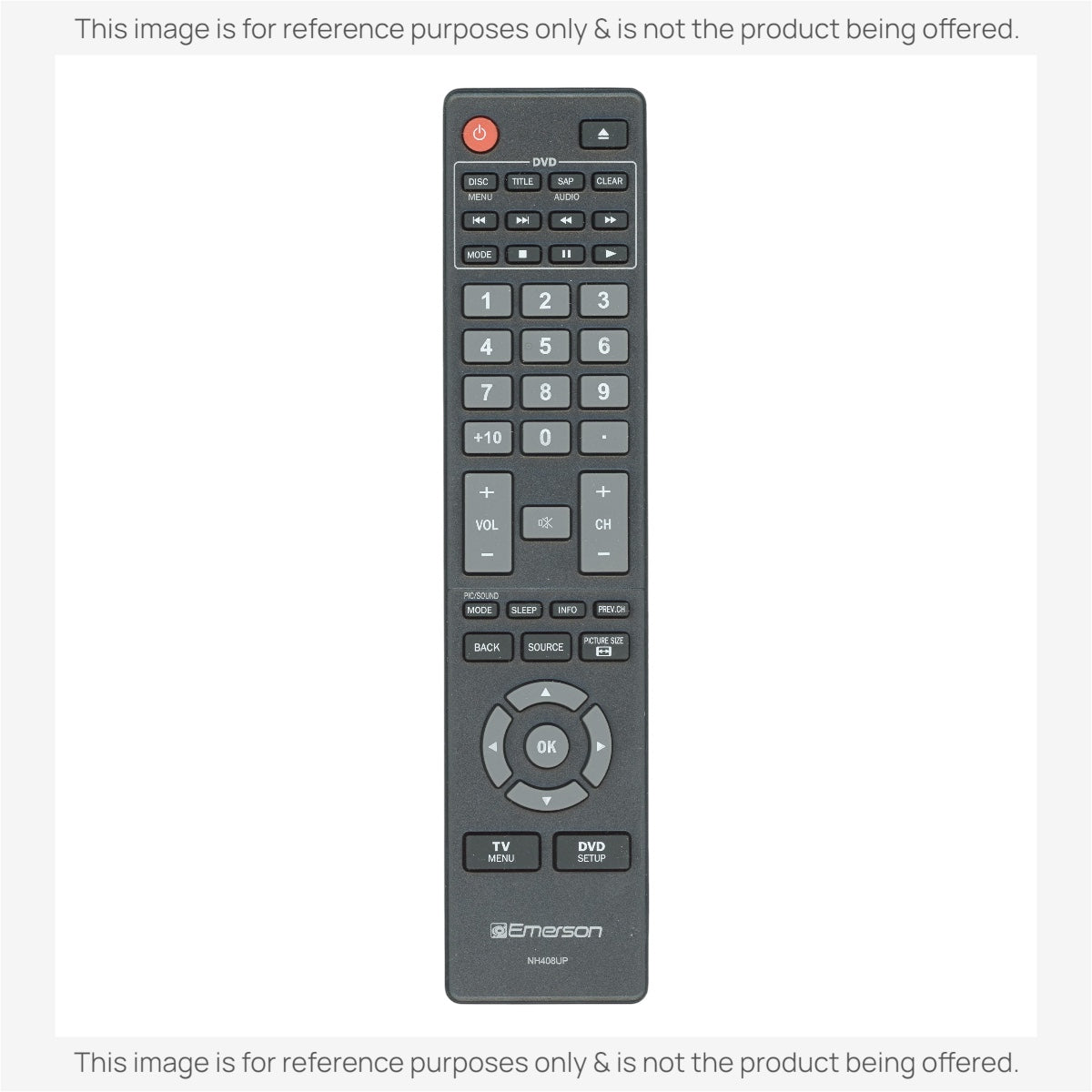 Emerson NH408UP TV/DVD Remote Control