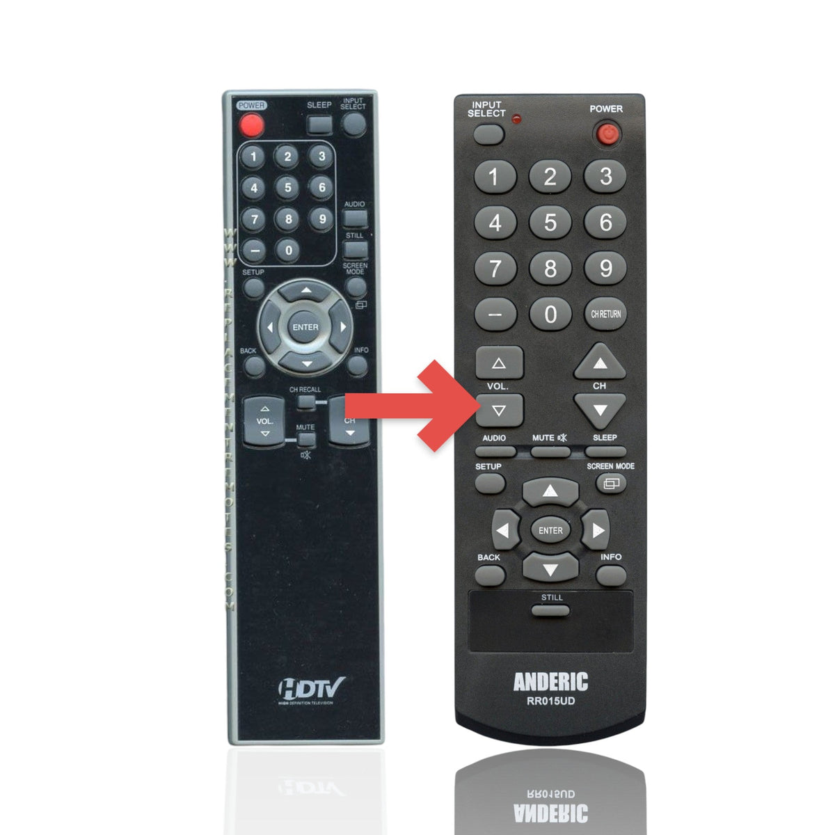 Emerson NF027UD TV Remote Control