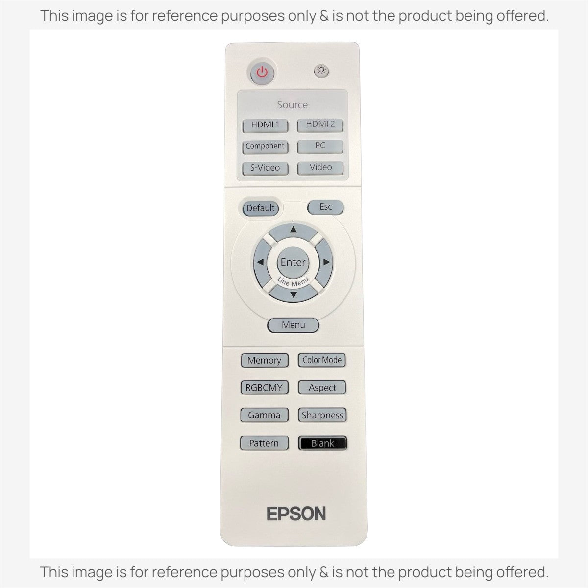 Epson 150015001 Projector Remote Control