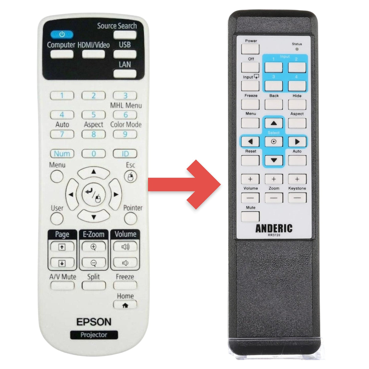 Epson 218178800 Projector Remote Control
