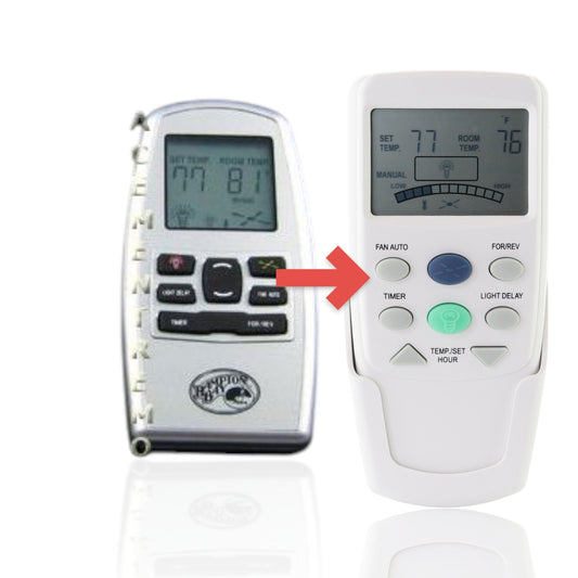 Anderic Substitute for Hampton Bay FAN25T Thermostatic Ceiling Fan Remote Control [FAN9TR]