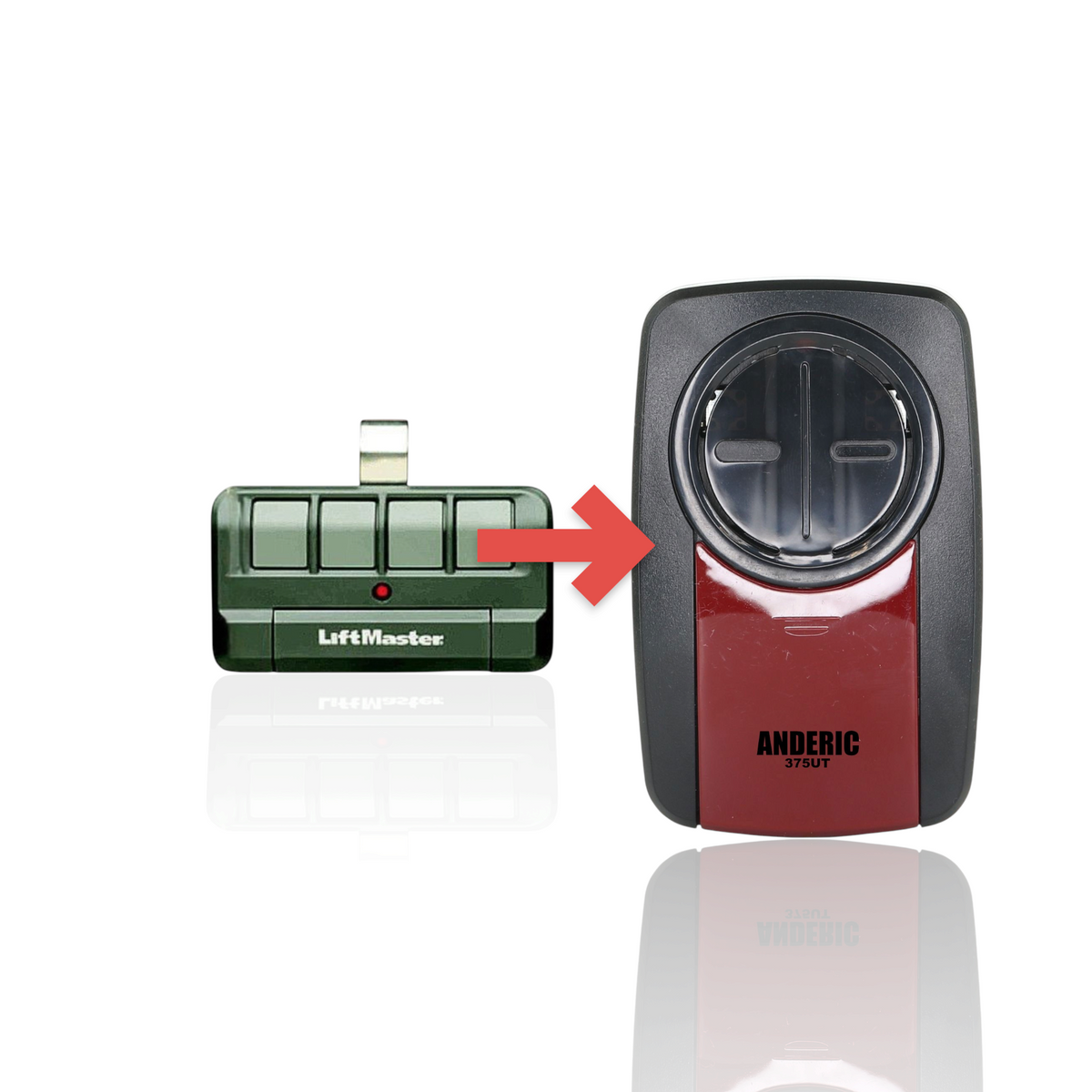 LiftMaster 894LT Four Button Rolling Code Garage Door Opener Remote Control