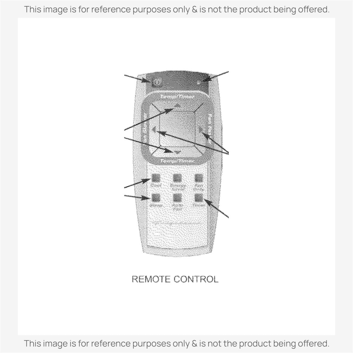 Frigidaire 5304465522 Air Conditioner Remote Control