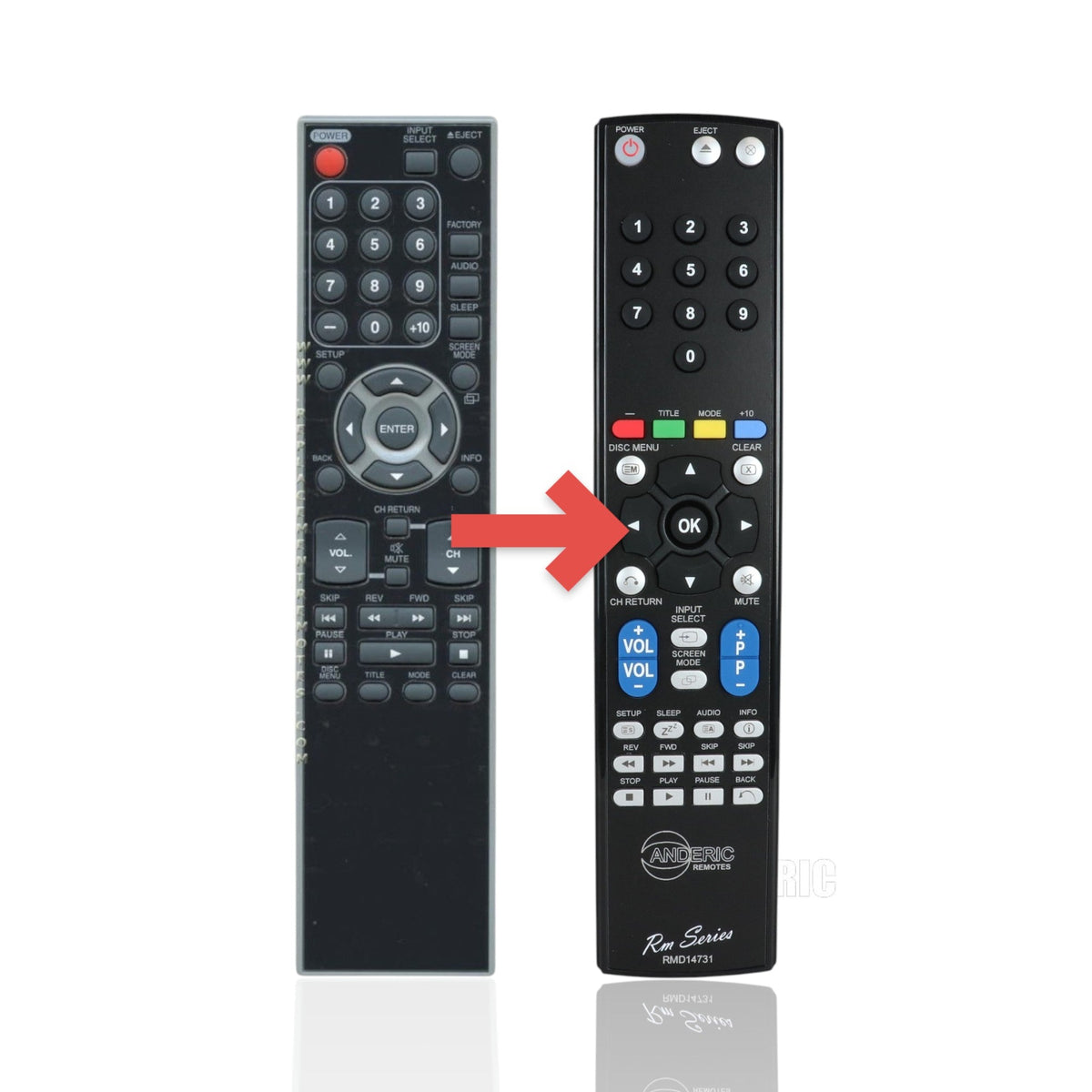 Funai NF040UD Service/master TV/DVD Remote Control