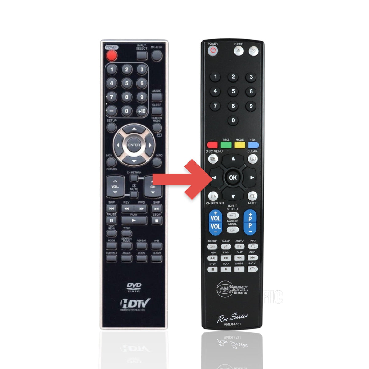 Funai NF013UD TV/DVD Remote Control