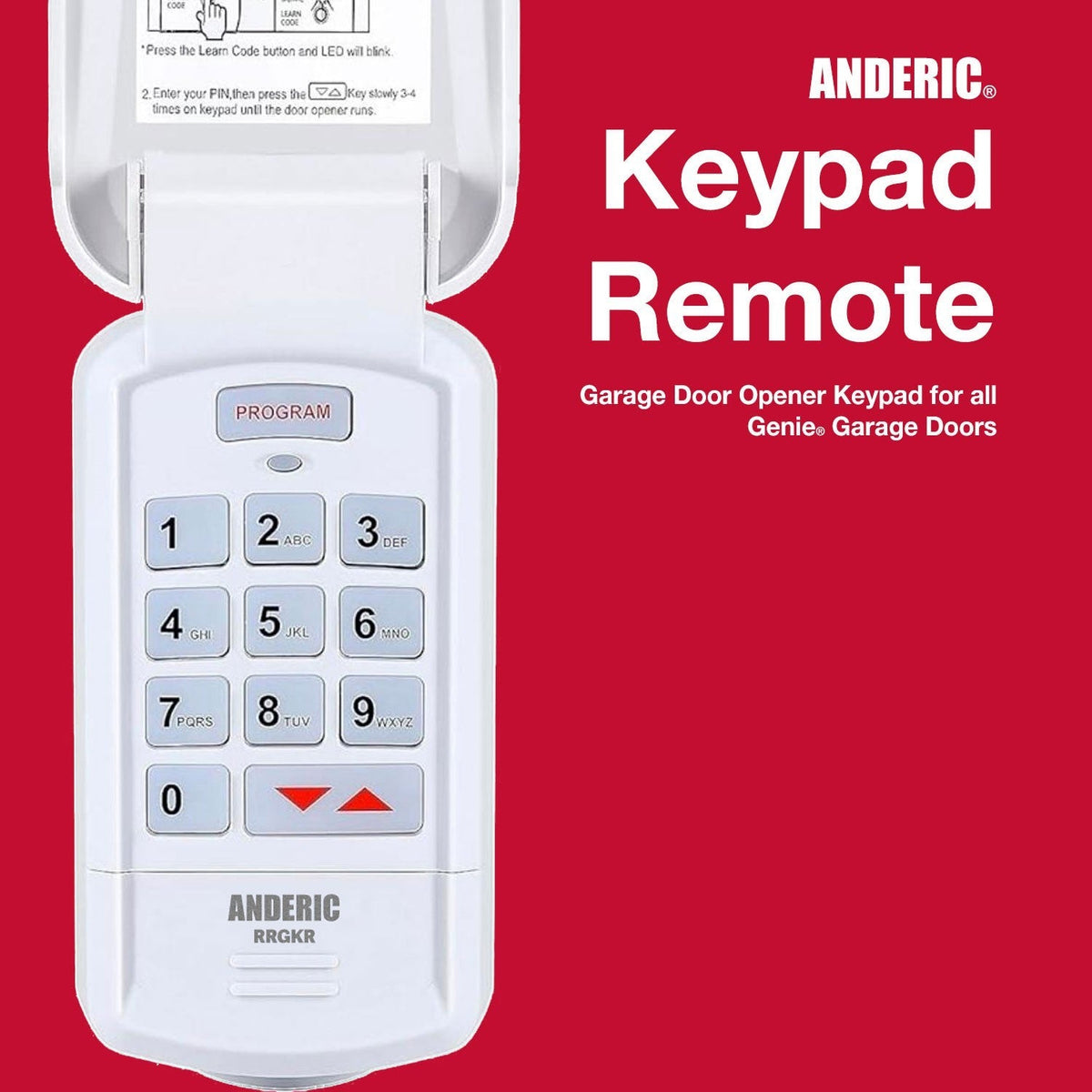 Genie GK-R Intellicode Keypad Garage Door Opener Remote Control