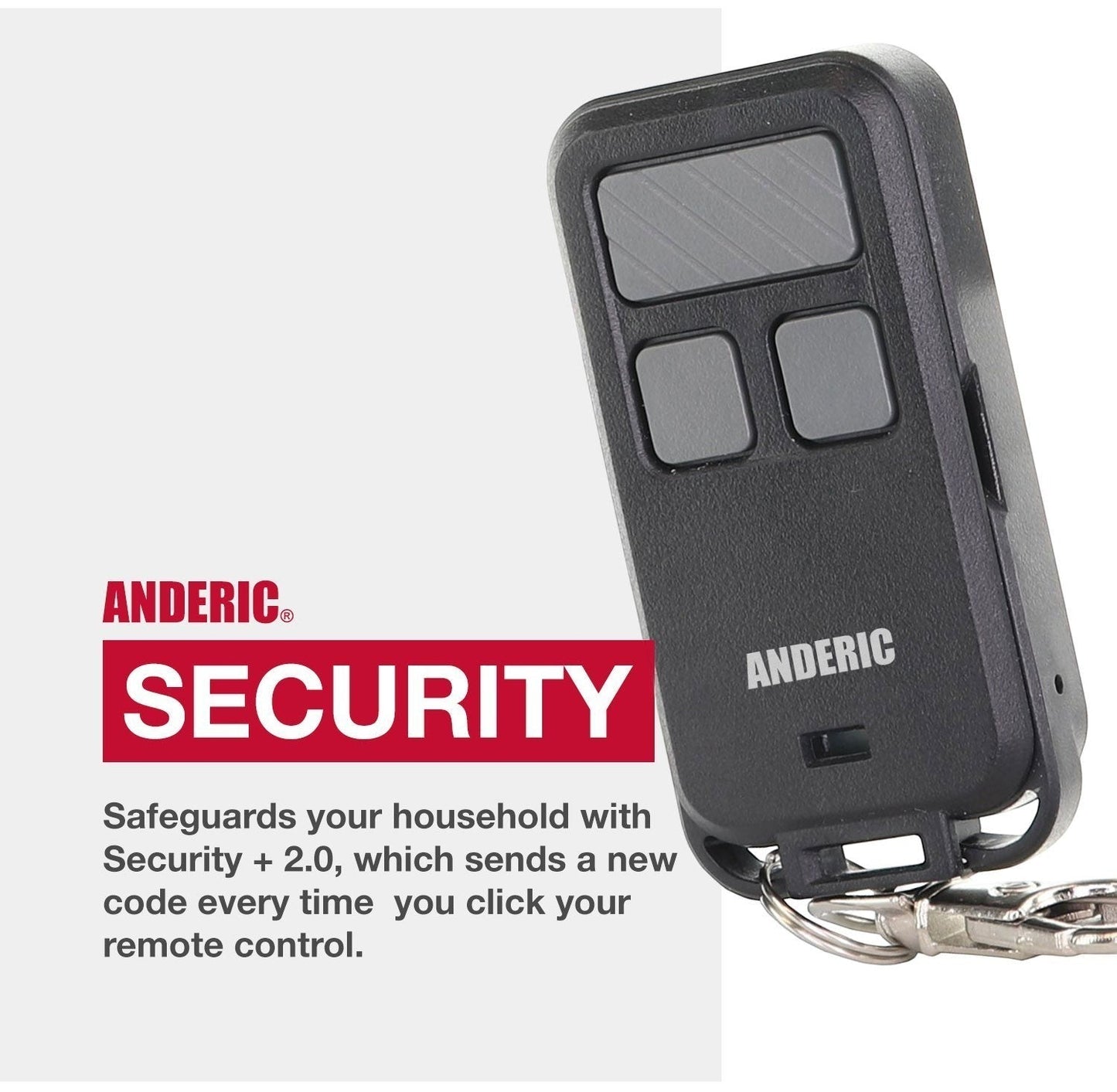Chamberlain 956EVC 3-Button Keychain For all Chamberlain with Learn key Garage Door Opener Remote Control