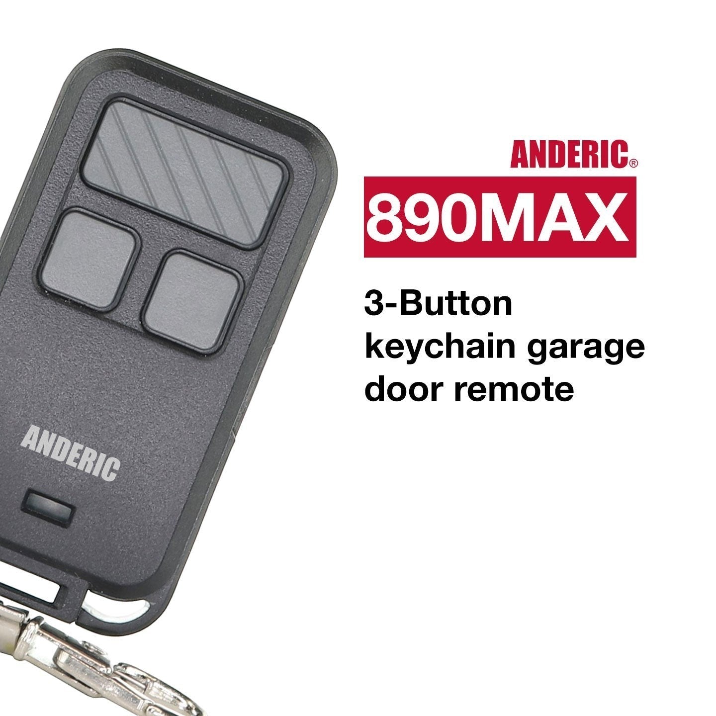 Chamberlain 956EV-P2 3-Button Keychain For all Chamberlain with Learn key Garage Door Opener Remote Control