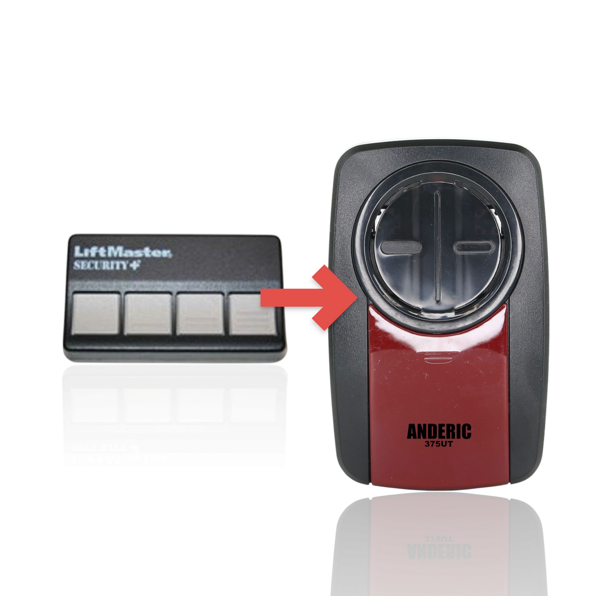 LiftMaster 374LM / 374LMC 4-Button Visor 315 MHz Garage Door Opener Remote Control