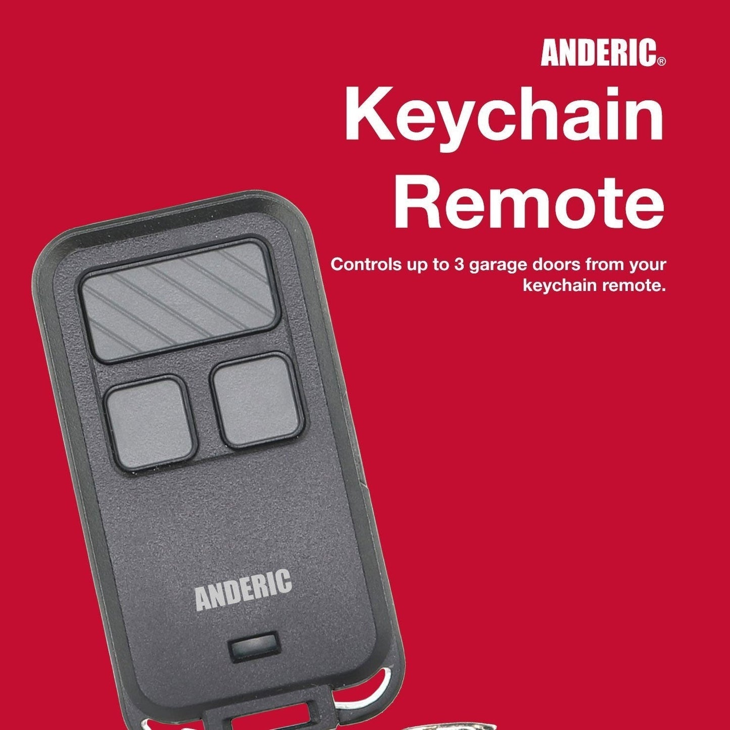 Chamberlain 956EV-P2 3-Button Keychain For all Chamberlain with Learn key Garage Door Opener Remote Control