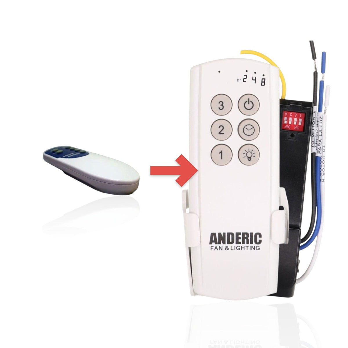 Dan's Originals KUJCE10720 Ceiling Fan Remote Control