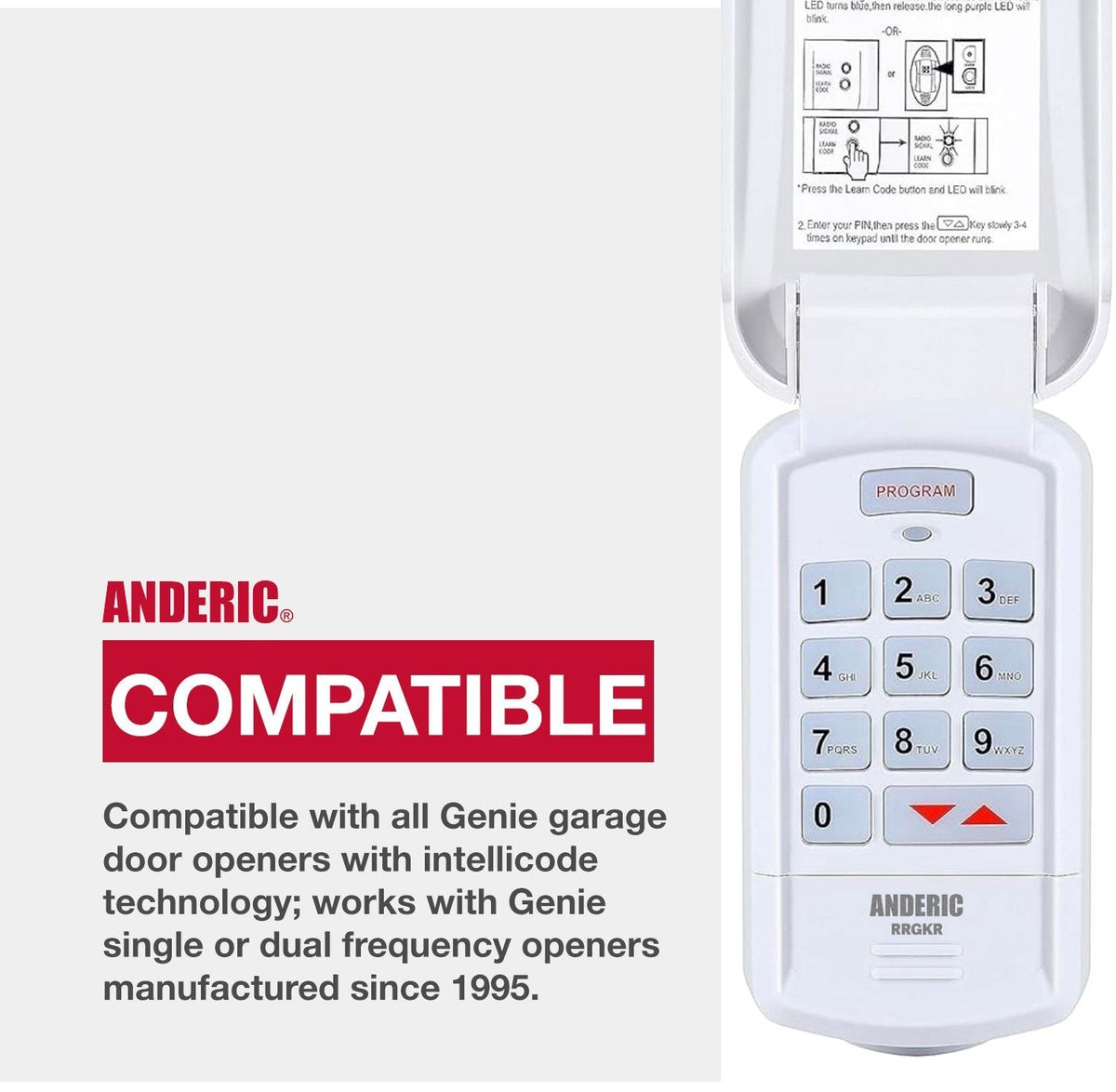 Genie GK-R Intellicode Keypad Garage Door Opener Remote Control
