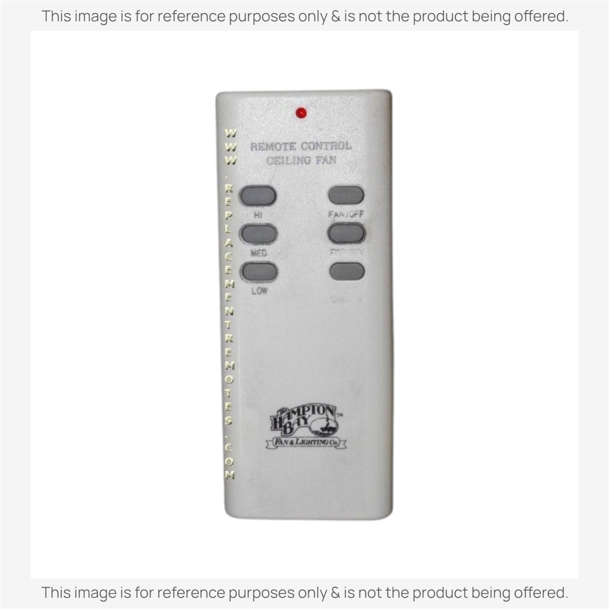 Hampton Bay UC7030T Ceiling Fan Remote Control