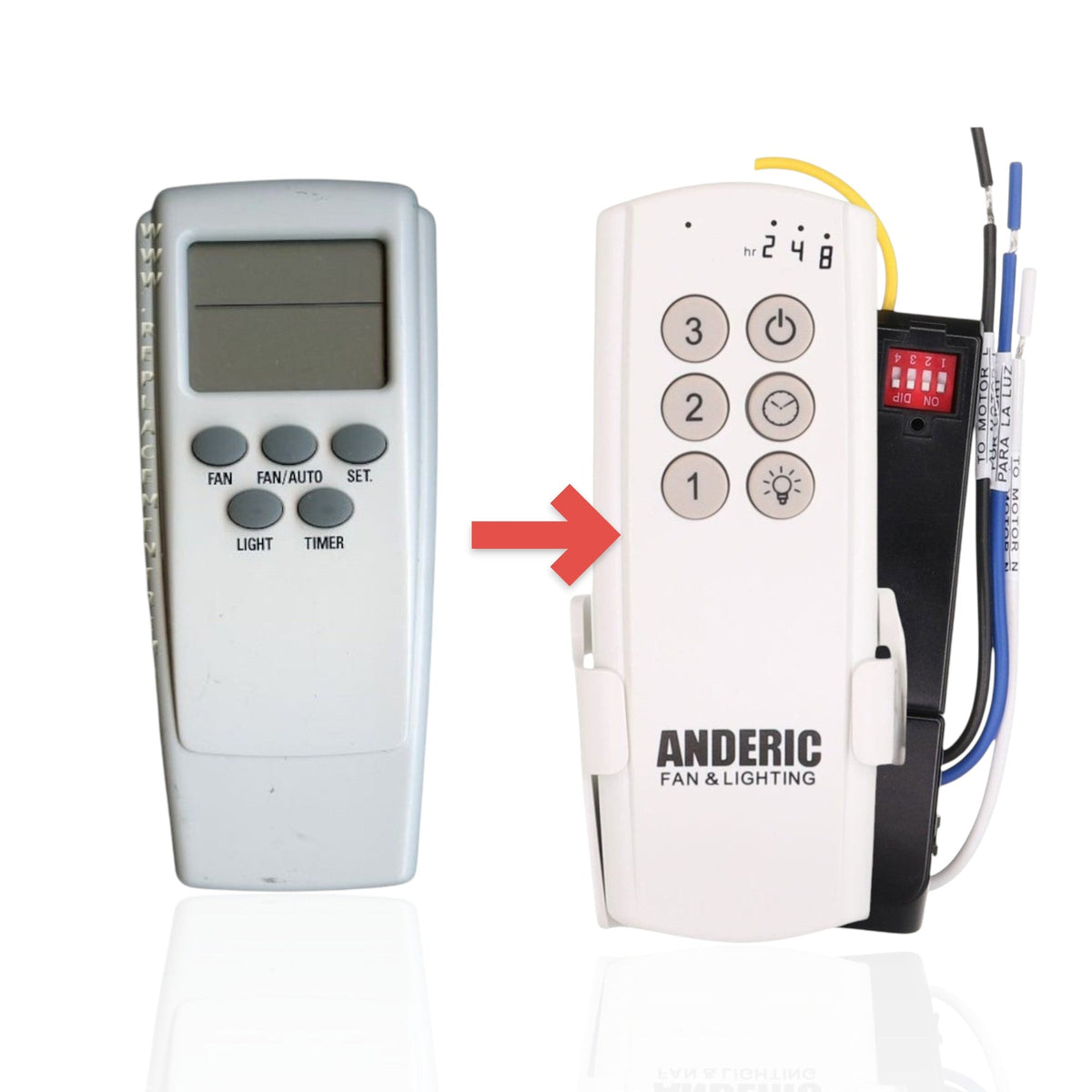Hampton Bay F08UC7091T Ceiling Fan Remote Control