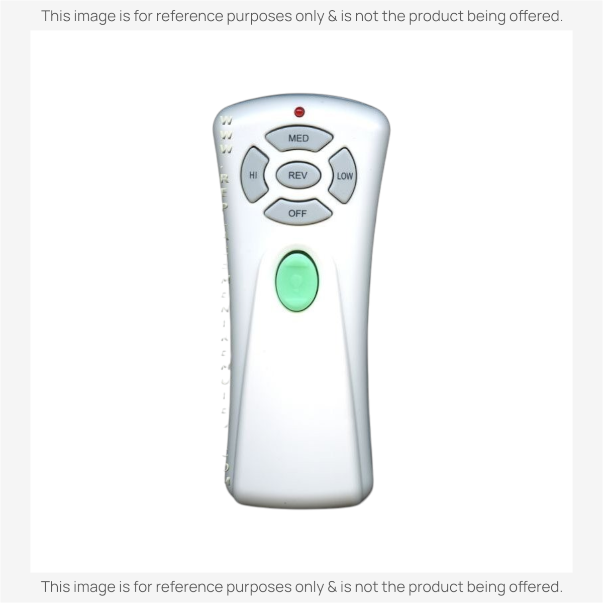 Hampton Bay UC7080T CHQ7080T Ceiling Fan Remote Control