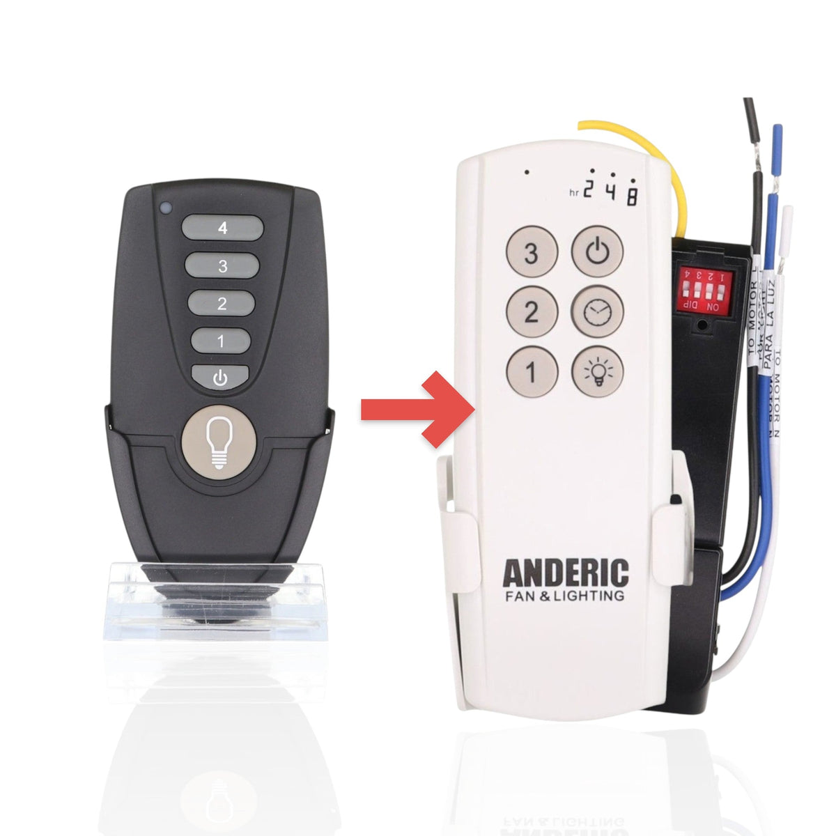Hampton Bay TR171A KUJCE10202 4-SPEED Ceiling Fan Remote Control