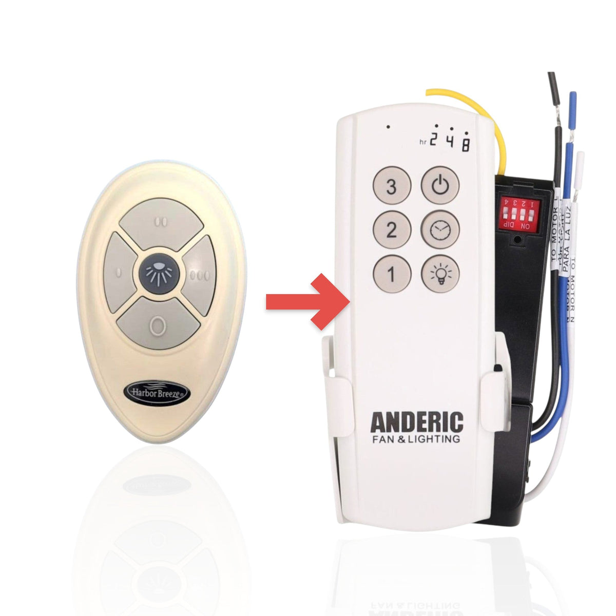 Harbor Breeze TR35F 2AQZU-18024 Ceiling Fan Remote Control