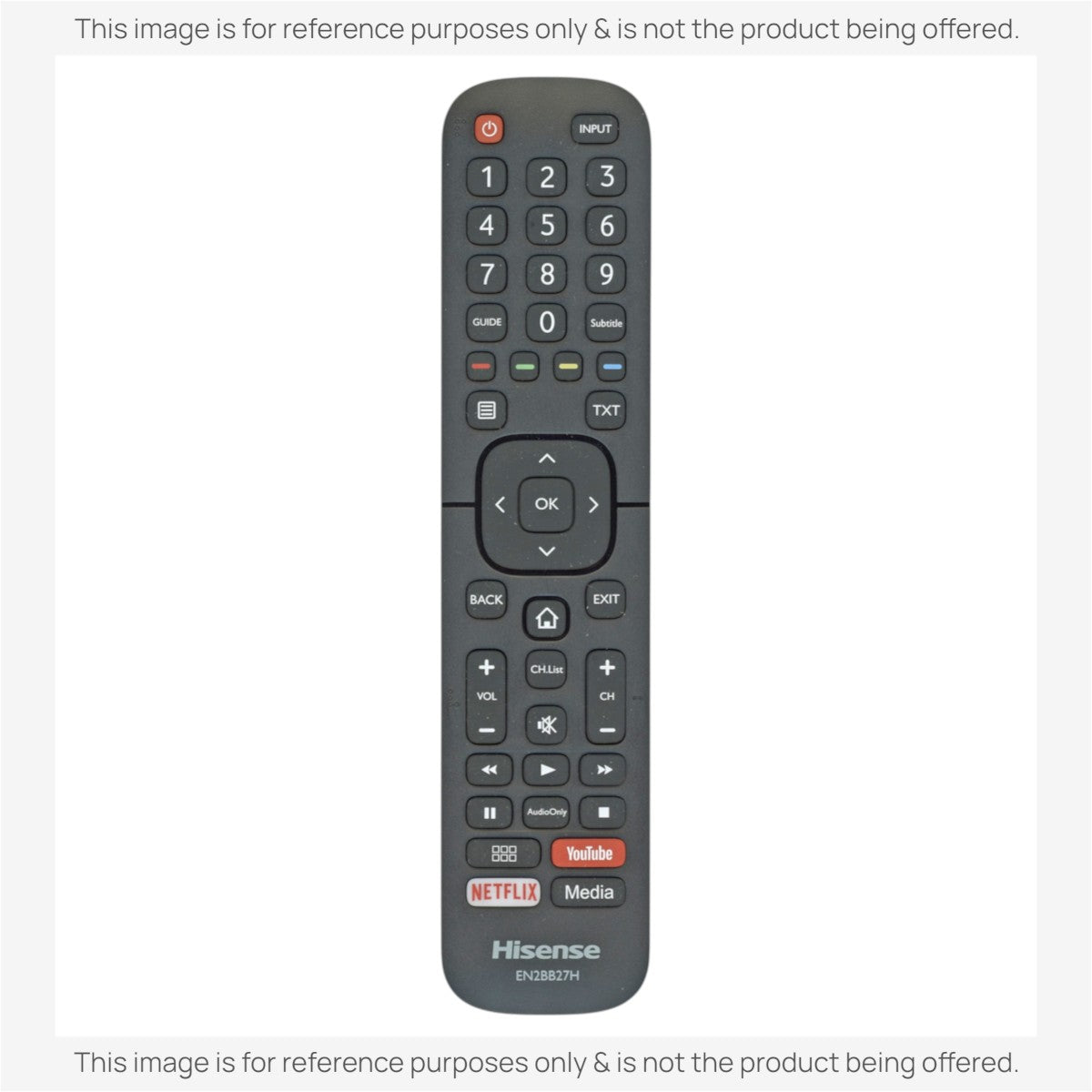 Hisense EN2BB27H TV Remote Control