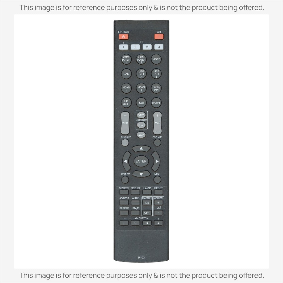 Hitachi R103 Projector Remote Control