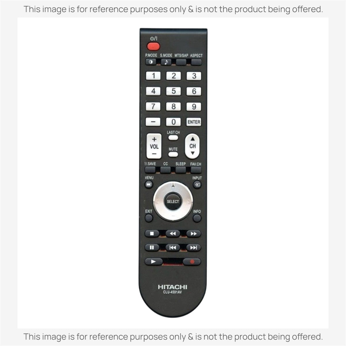 Hitachi CLU4591AV TV Remote Control
