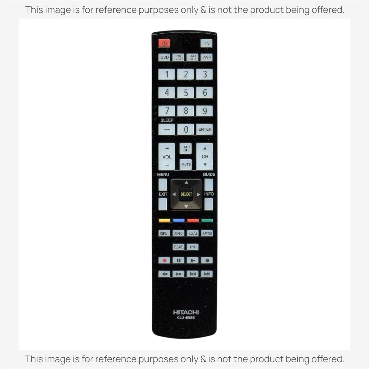 Hitachi CLU4985S TV Remote Control
