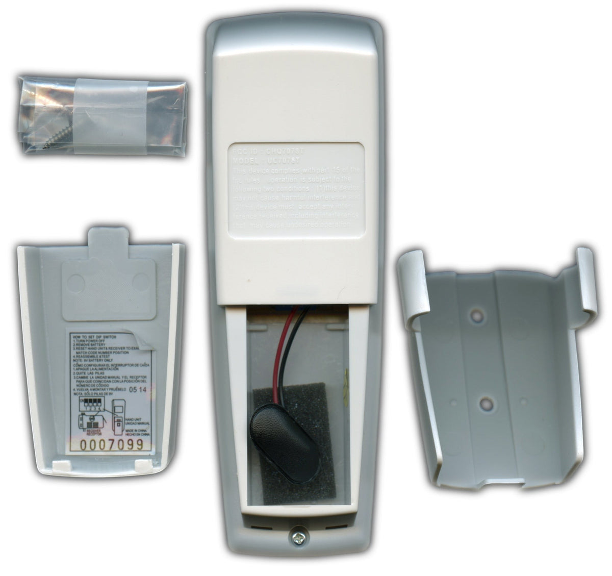 Anderic Substitute for Hunter 85112-04 Ceiling Fan Receiver [FAN2R-RR7078TR-KIT]