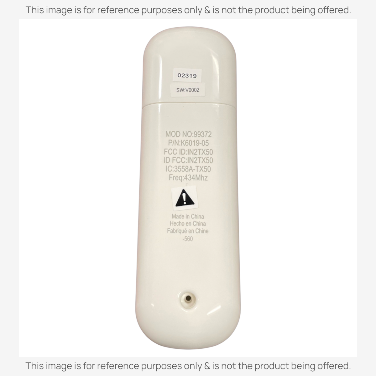 Hunter 99372 IN2TX50 Ceiling Fan Remote Control