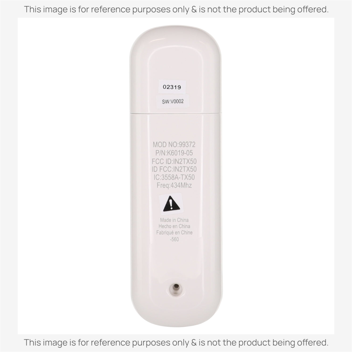Hunter 99372 IN2TX50 Ceiling Fan Remote Control
