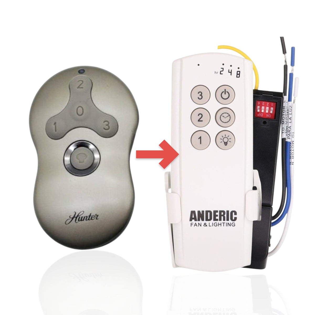 Hunter 99600 IN2TX28 350MHz Ceiling Fan Remote Control