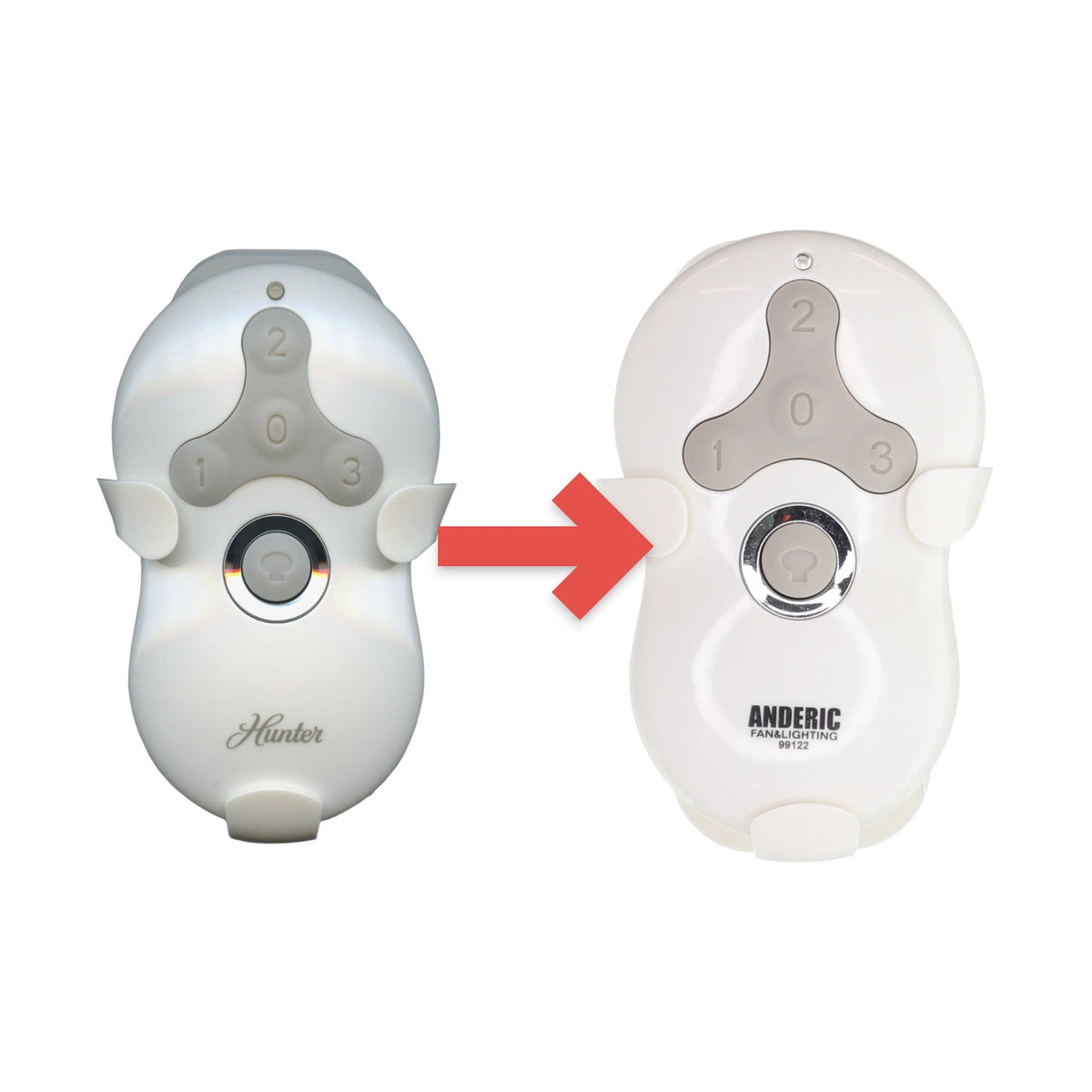 Hunter 99122 / IN2TX41 Ceiling Fan Remote Control - 99122
