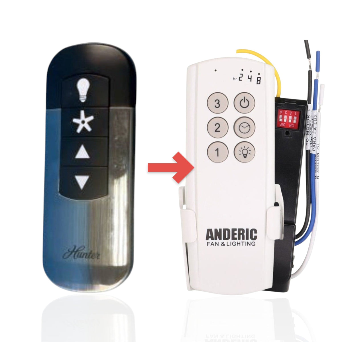 Hunter K6266-A1 IN2TX52 Ceiling Fan Remote Control