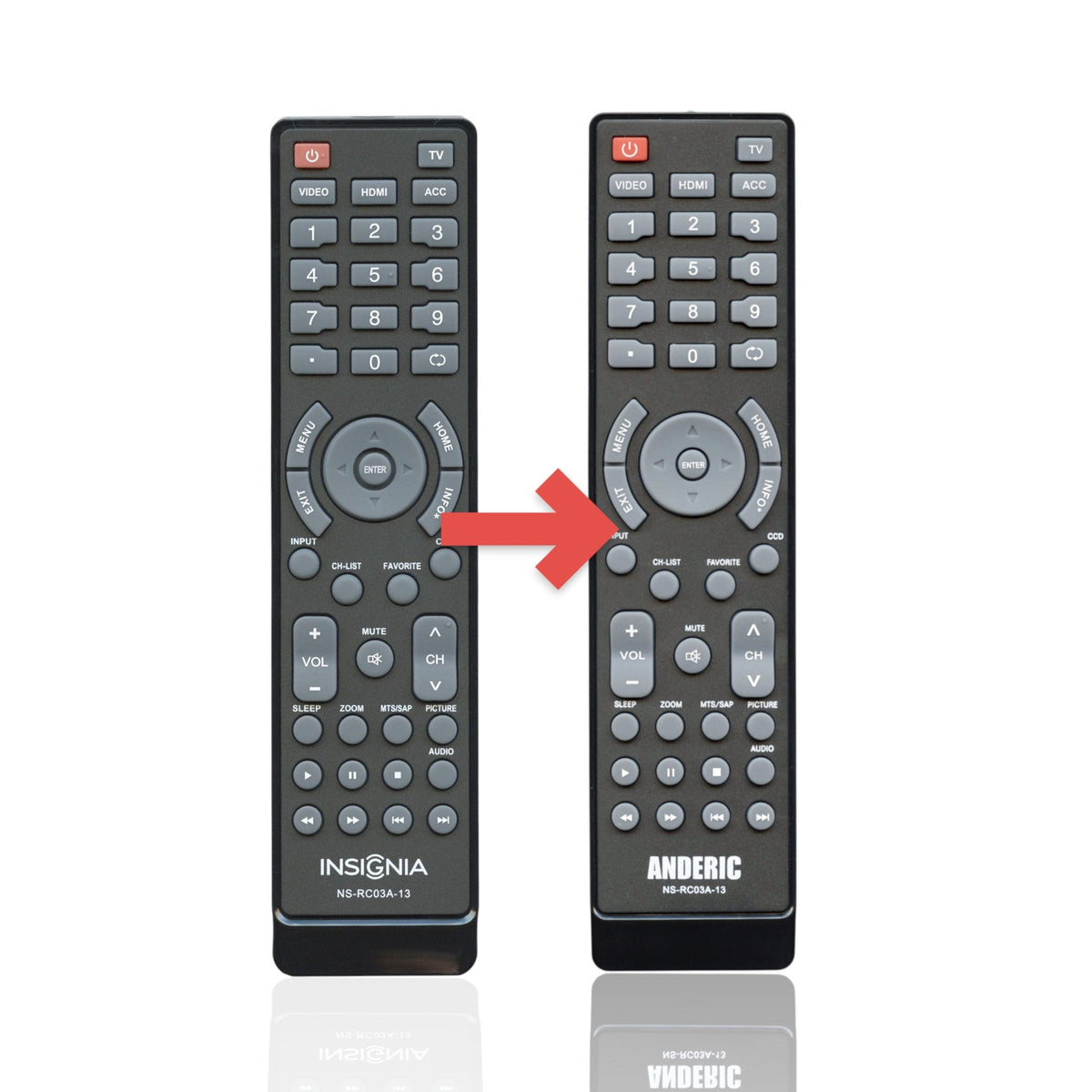 Insignia NSRC03A13 TV Remote Control