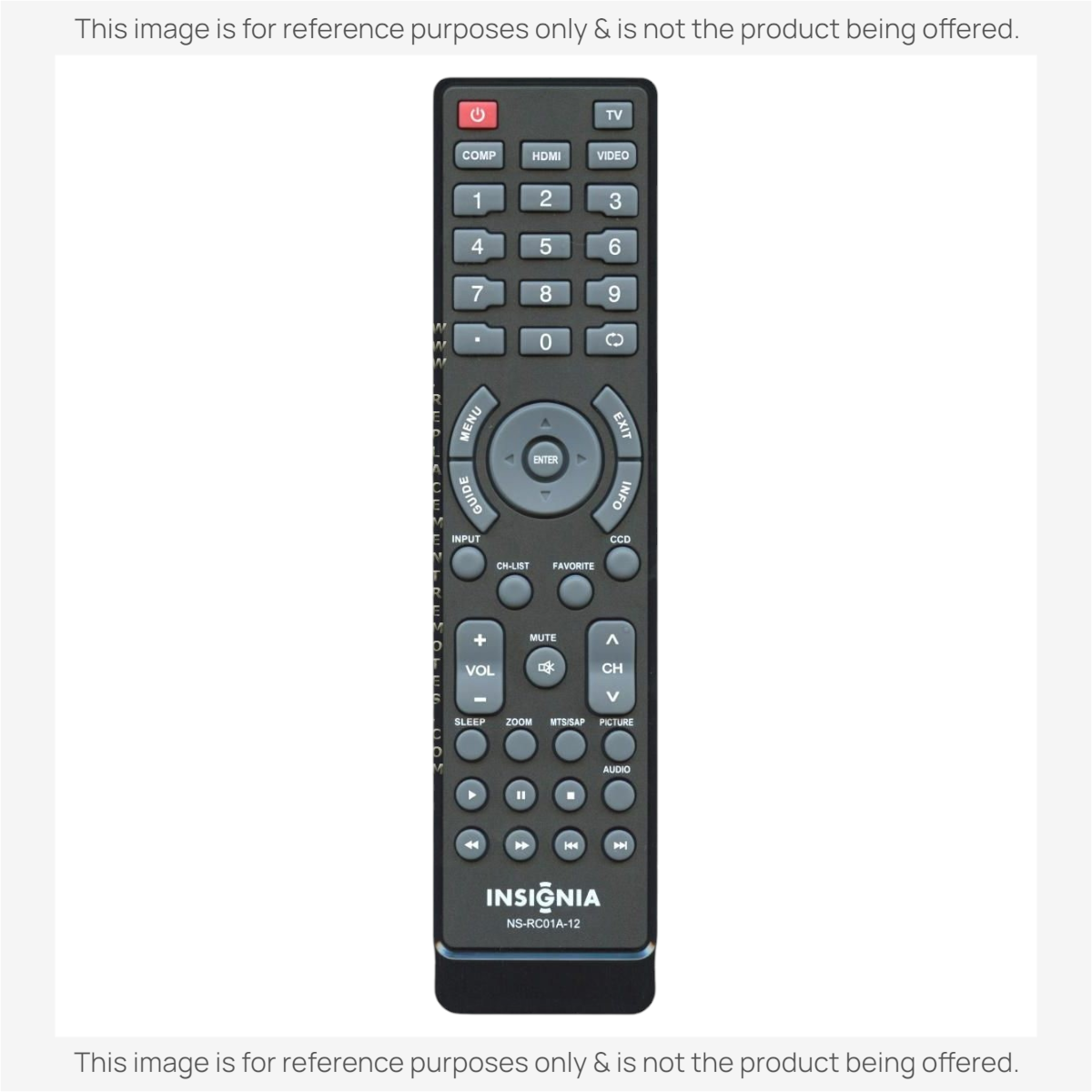 Insignia NSRC01A12 TV Remote Control