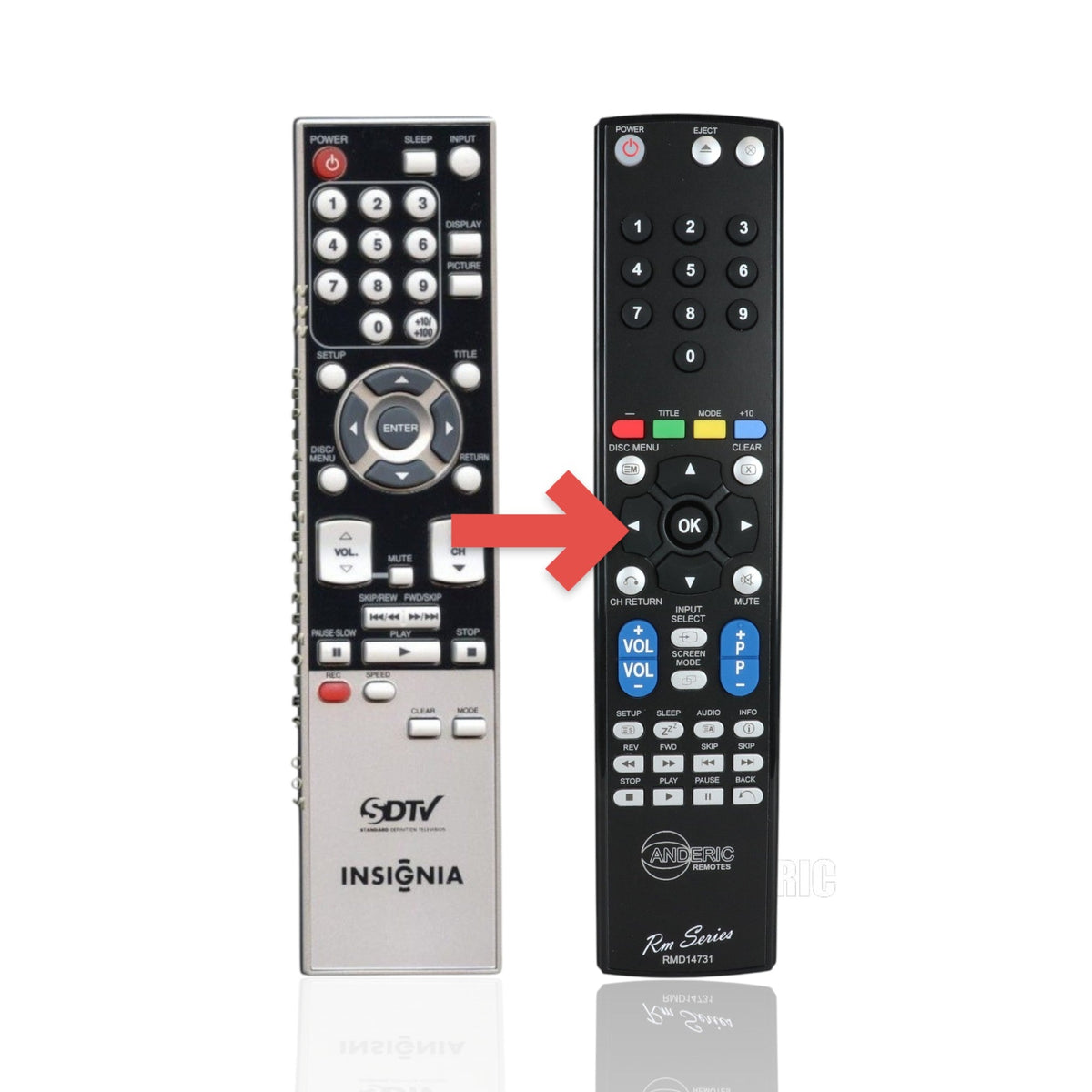 Insignia NF016UD TV/DVD Remote Control