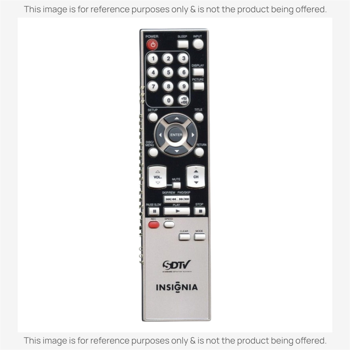 Insignia NF016UD TV/DVD Remote Control