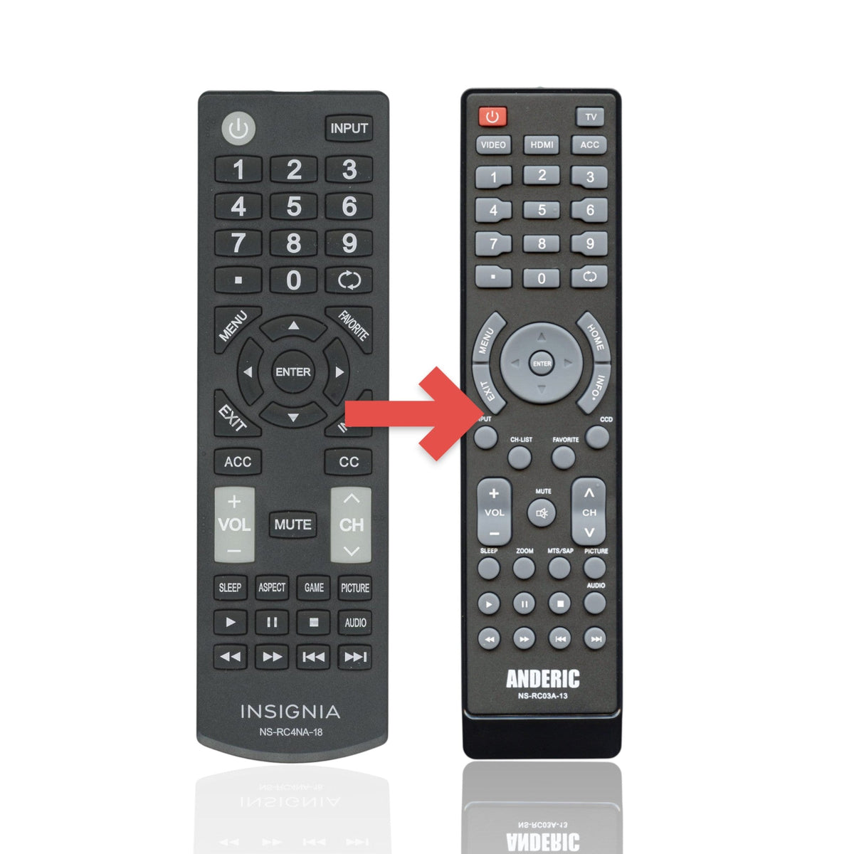 Insignia NSRC4NA18 TV Remote Control - NS-RC4NA-18 - 504Q3941105