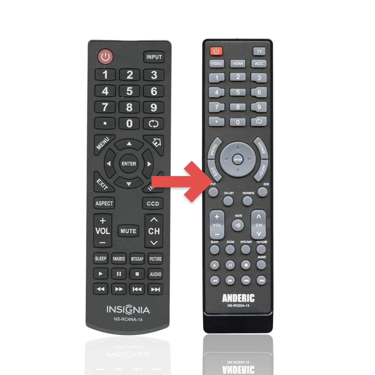 Insignia NSRC4NA14 TV Remote Control - NS-RC4NA-14