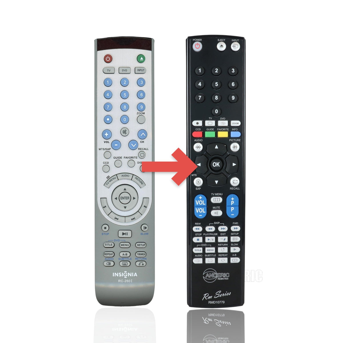 Insignia RC260I INSIGNIA TV/DVD Combo Remote Control - ES06195