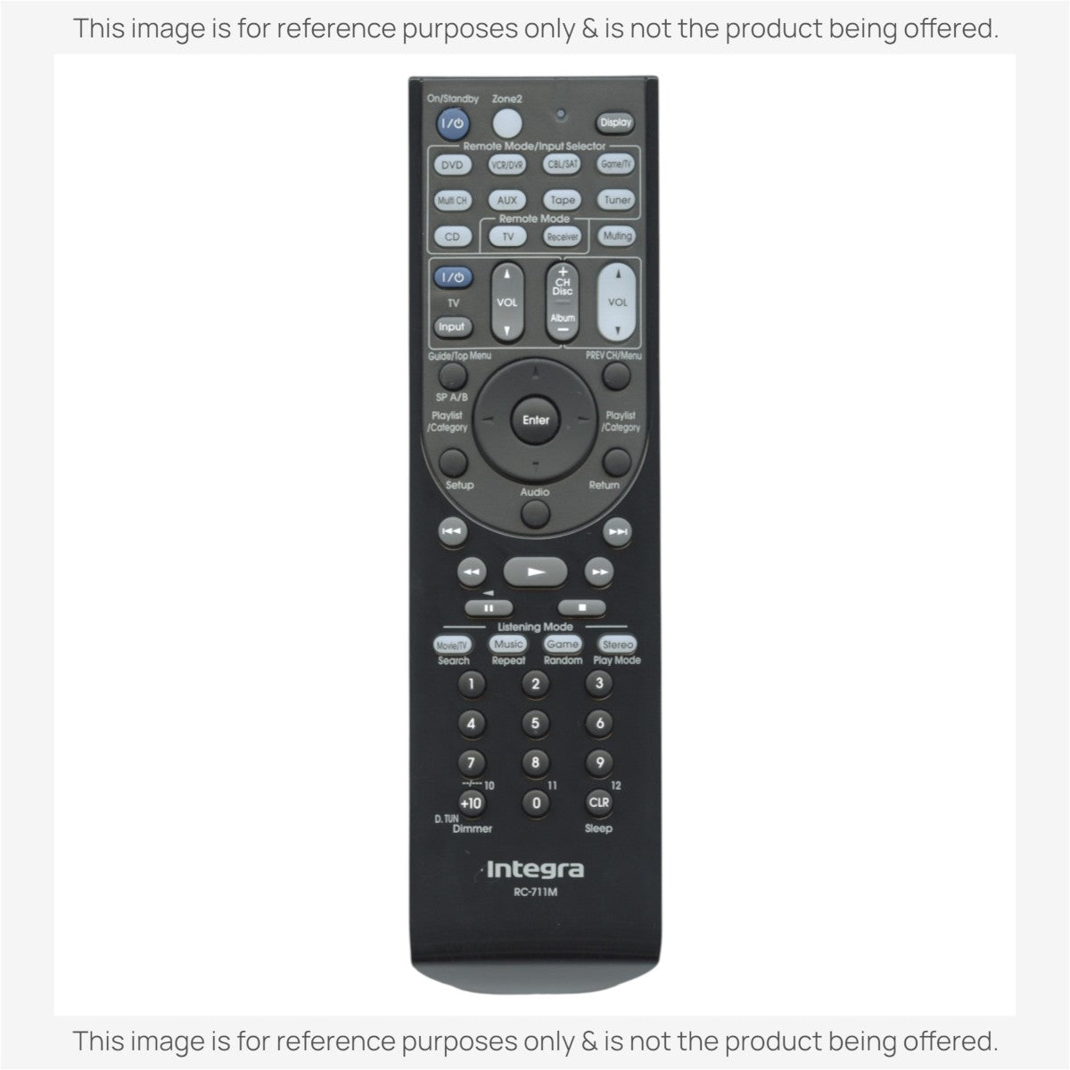 Integra RC711M Receiver Remote Control