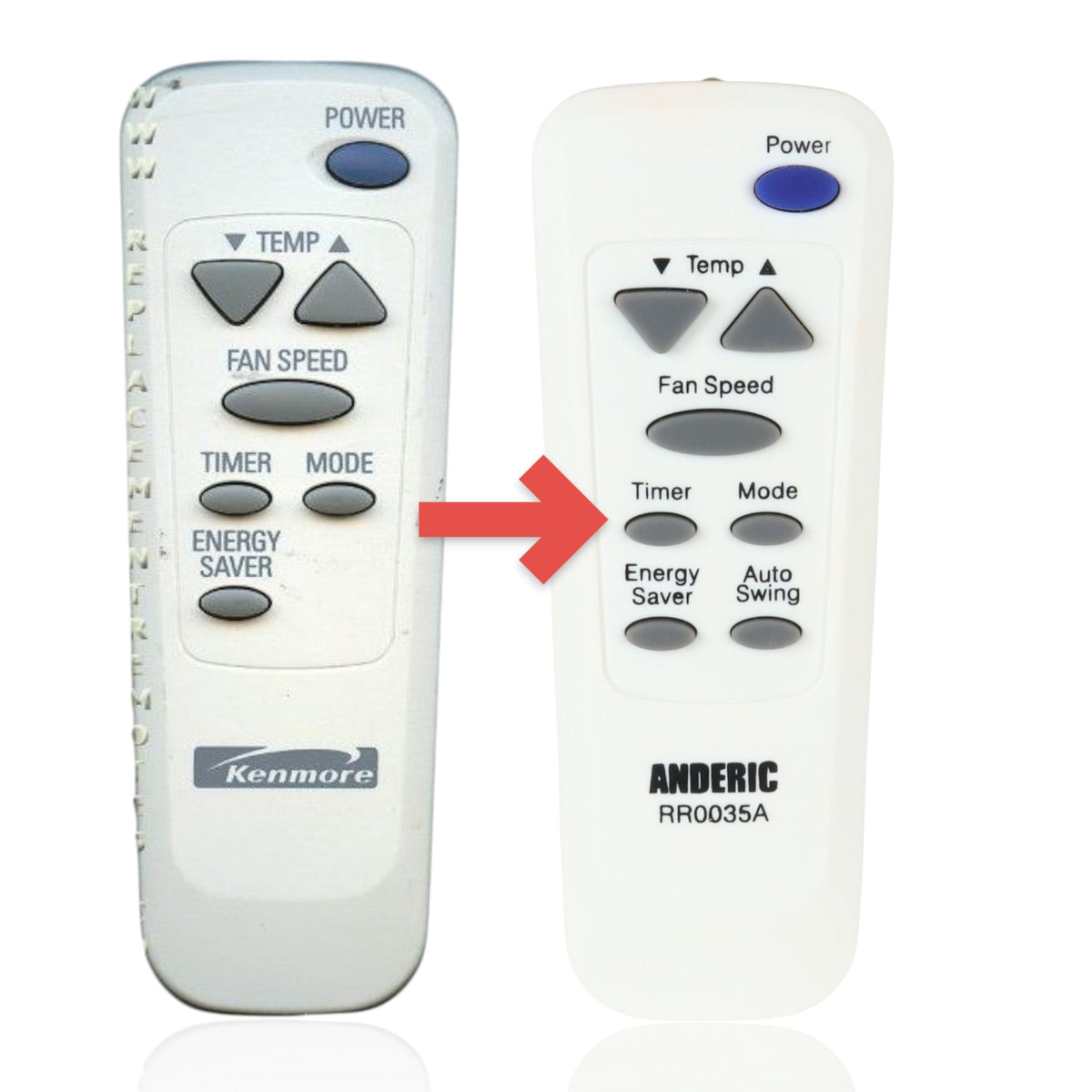 Kenmore 6711A20035E Air Conditioner Remote Control