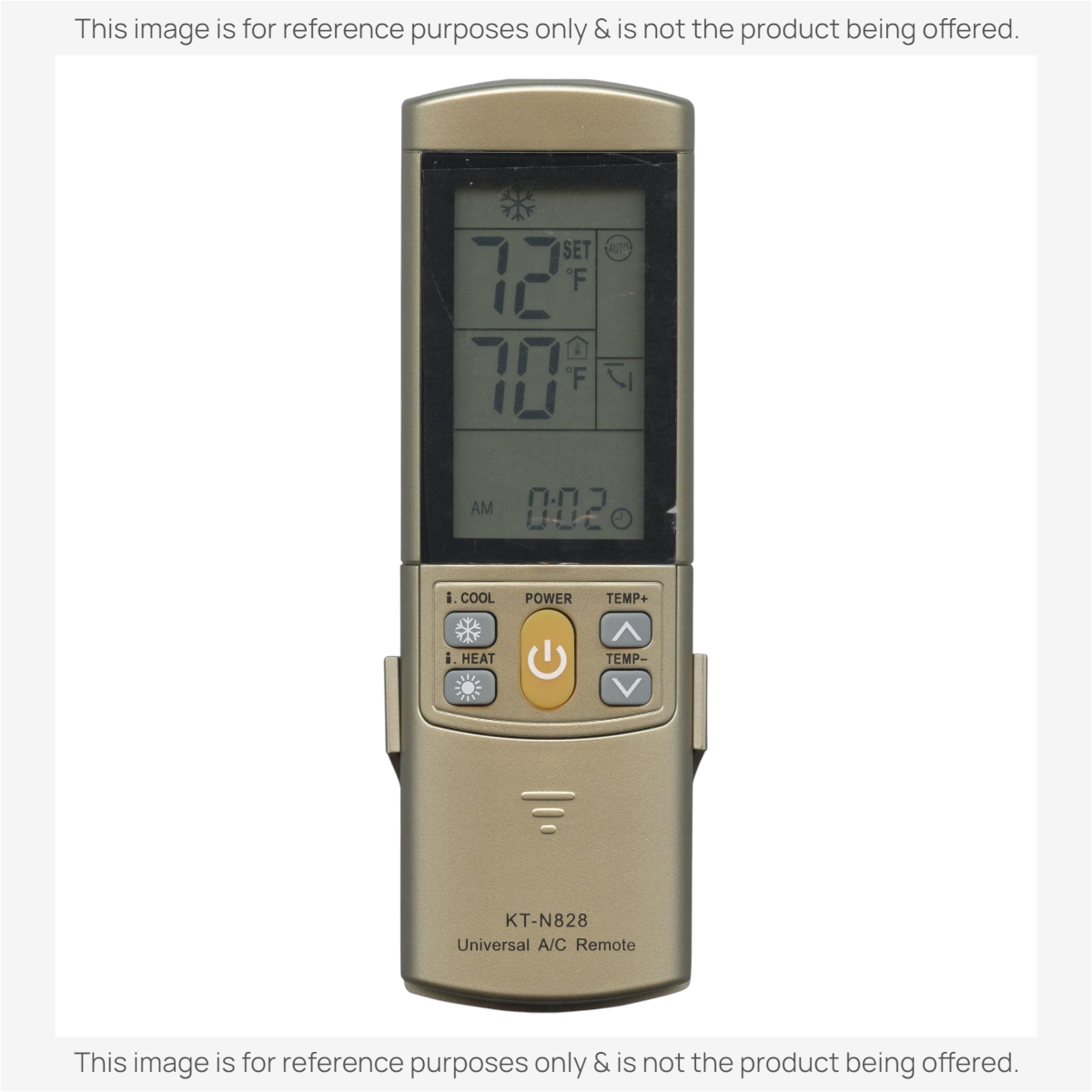 Anderic KTN828 (Gold) Universal Air Conditioner Remote Control for Mini Split, HVAC, Window, and Portable AC