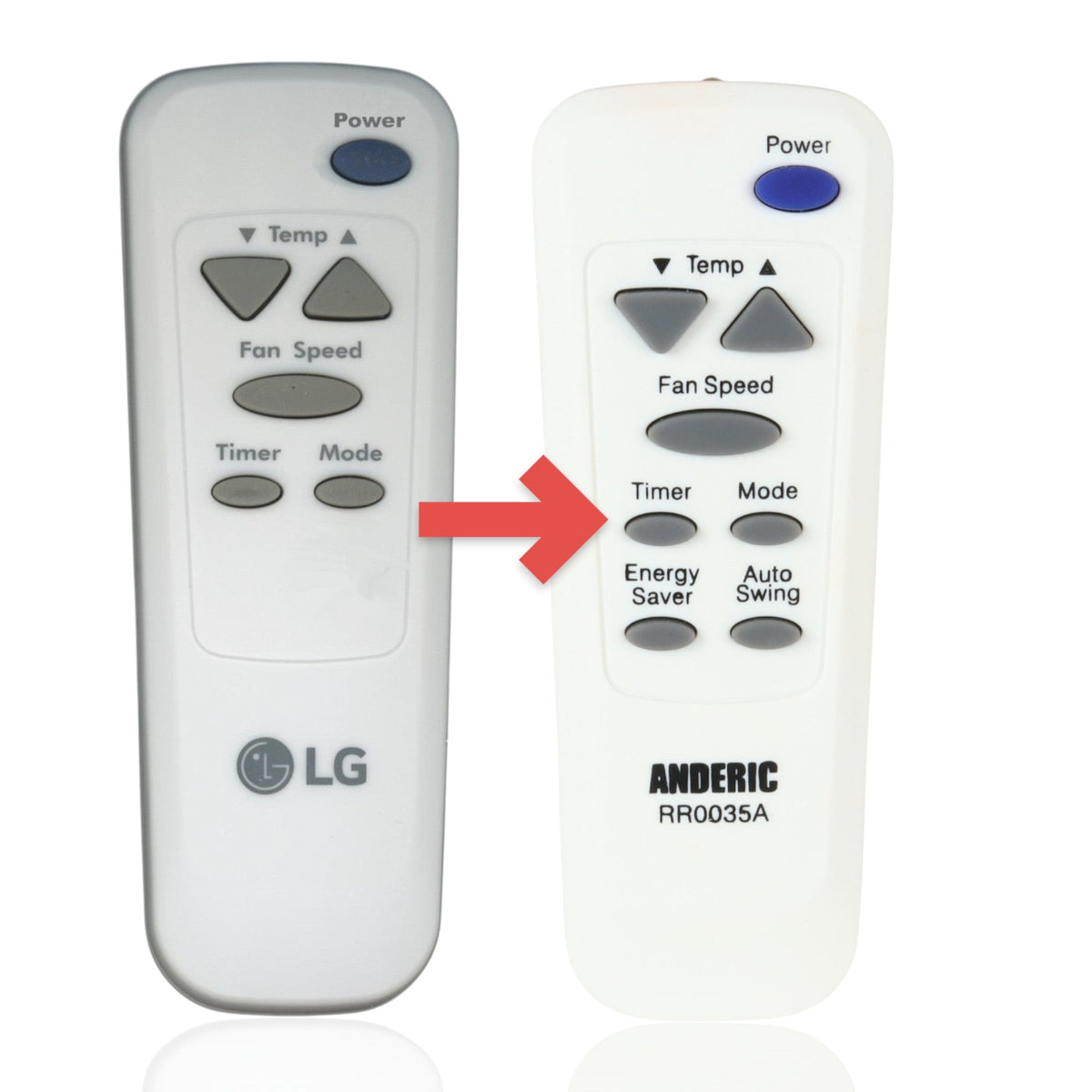 LG 6711A20066L Air Conditioner Remote Control