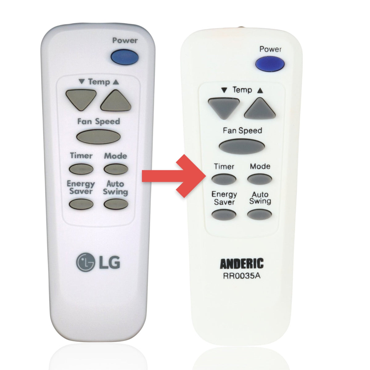 LG 6711A20066H Air Conditioner Remote Control